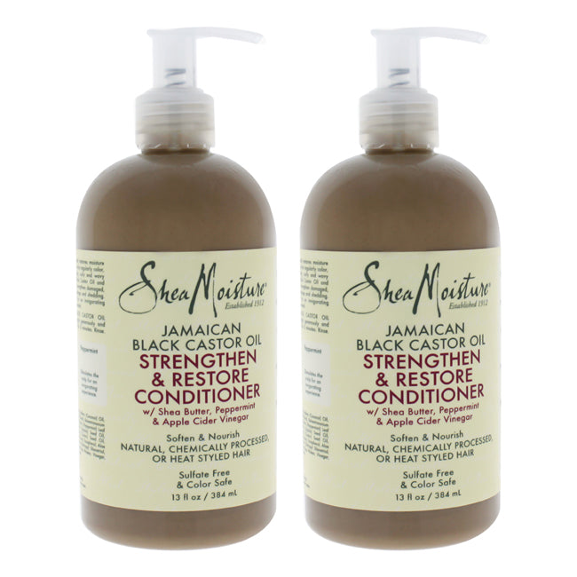 Shea Moisture Jamaican Black Castor Oil Grow and Restore Rinse Out Conditioner - Pack of 2 by Shea Moisture for Unisex - 13 oz Conditioner