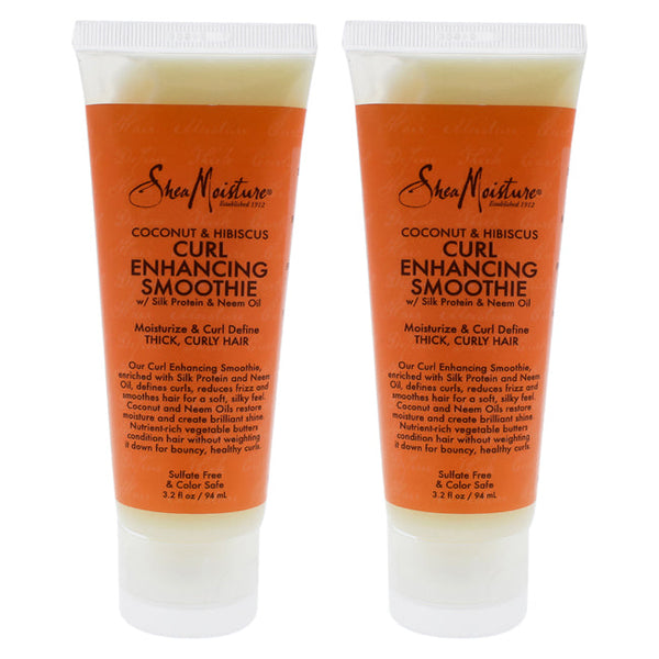 Shea Moisture Coconut and Hibiscus Curl Enhancing Smoothie - Pack of 2 by Shea Moisture for Women - 3.2 oz Cream