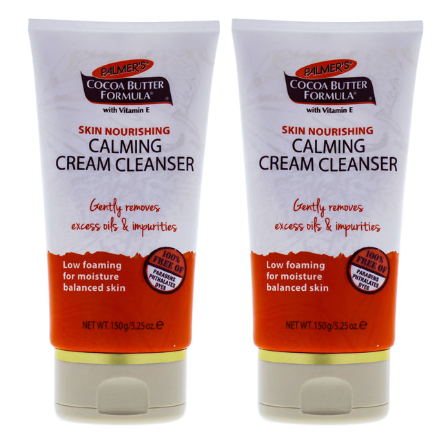 Palmers Cocoa Butter Calming Cream Cleanser - Pack of 2 by Palmers for Unisex - 5.25 oz Cleanser