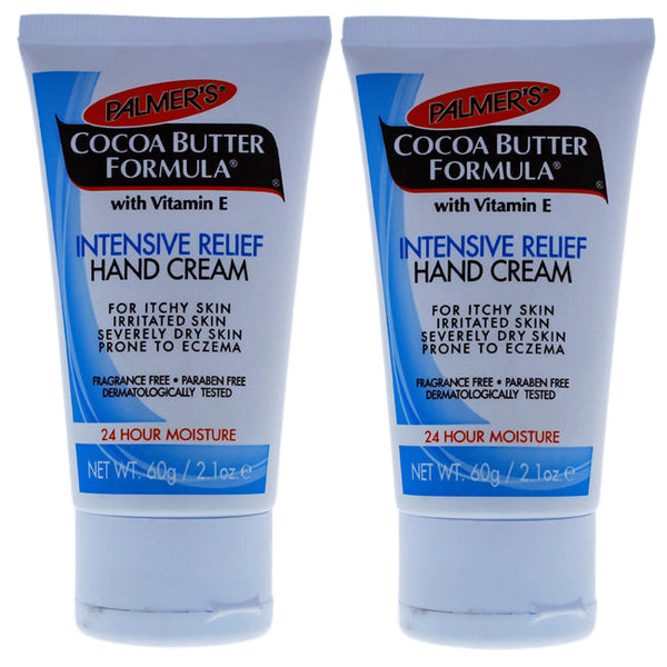 Palmers Cocoa Butter Intensive Relief Hand Cream - Pack of 2 by Palmers for Unisex - 2.1 oz Cream