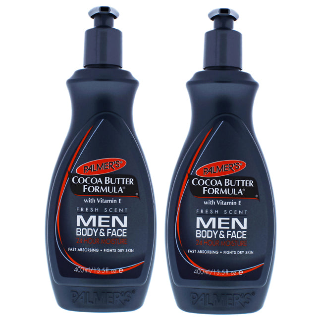 Palmers Cocoa Butter Men Body and Face Lotion - Pack of 2 by Palmers for Men - 13.5 oz Body Lotion