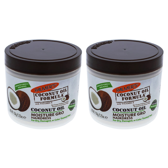 Palmers Coconut Oil Moisture Gro Hairdress - Pack of 2 by Palmers for Unisex - 5.25 oz Treatment