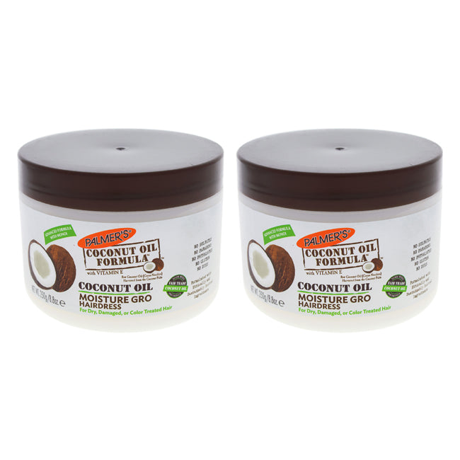 Palmers Coconut Oil Moisture Gro Hairdress - Pack of 2 by Palmers for Unisex - 8.8 oz Treatment