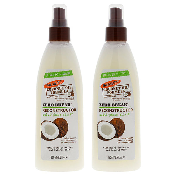 Palmers Coconut Oil Zero Break Reconstructor - Pack of 2 by Palmers for Unisex - 8.5 oz Treatment