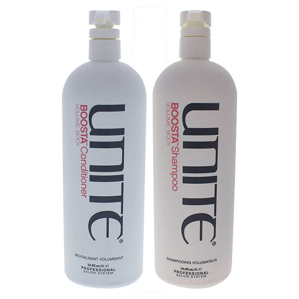 Unite Boosta Shampoo and Conditioner Kit by Unite for Unisex - 2 Pc Kit 33.8oz Shampoo, 33.8oz Conditioner