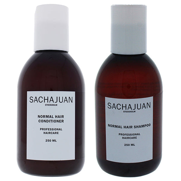 Sachajuan Normal Hair Shampoo and Condioner Kit by Sachajuan for Unisex - 2 Pc Kit 8.45oz Shampoo, 8.4oz Conditioner