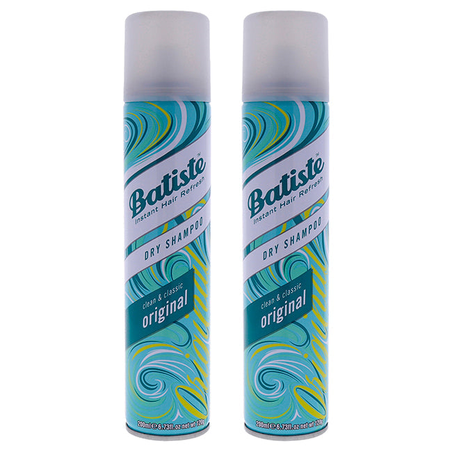 Batiste Dry Shampoo - Clean and Classic Original - Pack of 2 by Batiste for Unisex - 6.73 oz Shampoo