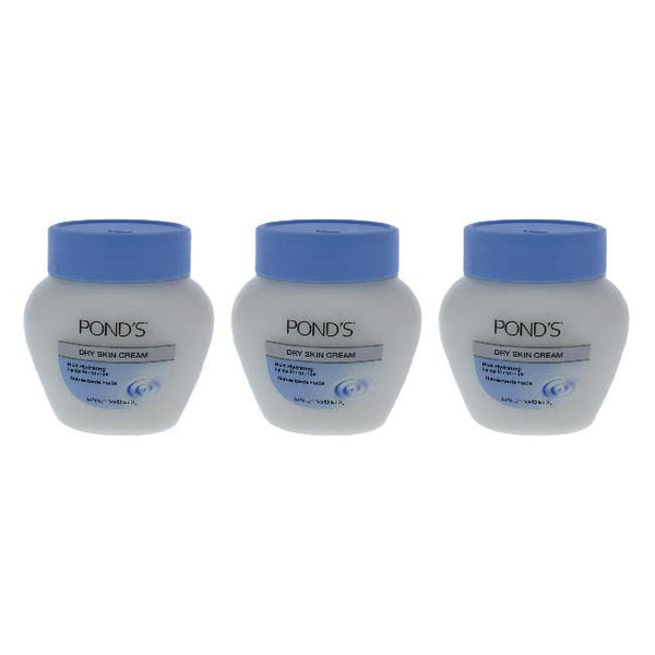 Ponds Dry Skin Cream Rich Hydrating by Ponds for Unisex - 6.5 oz Cream - Pack of 3