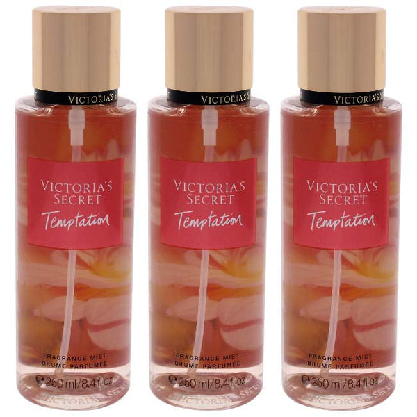 Victoria's Secret Temptation by Victorias Secret for Women - 8.4 oz Fragrance Mist - Pack of 3