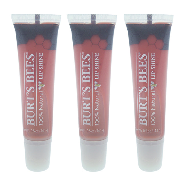 Burts Bees Burts Bees Lip Shine - 013 Peachy by Burts Bees for Women - 0.5 oz Lip Gloss - Pack of 3