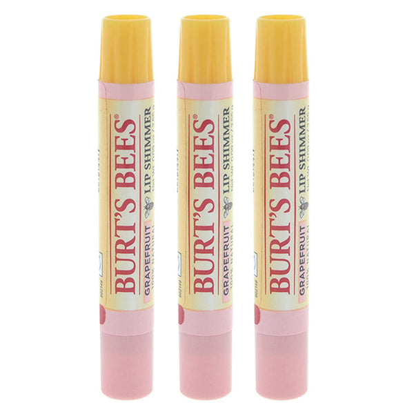 Burts Bees Burts Bees Lip Shimmer - Grapefruit by Burts Bees for Women - 0.09 oz Lip Shimmer - Pack of 3