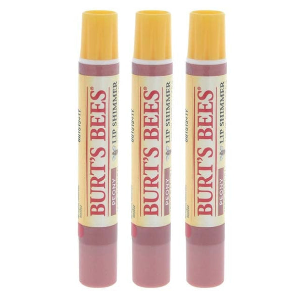 Burts Bees Burts Bees Lip Shimmer - Peony by Burts Bees for Women - 0.09 oz Lip Shimmer - Pack of 3