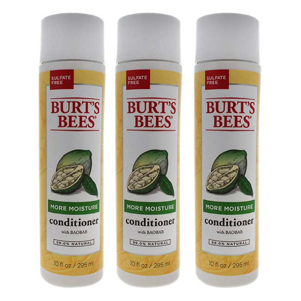 Burts Bees More Moisture Baobab Conditioner by Burts Bees for Unisex - 10 oz Conditioner - Pack of 3