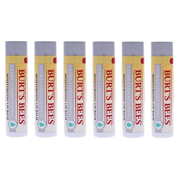 Burts Bees Ultra Conditioning Lip Balm by Burts Bees for Unisex - 0.15 oz Lip Balm - Pack of 6