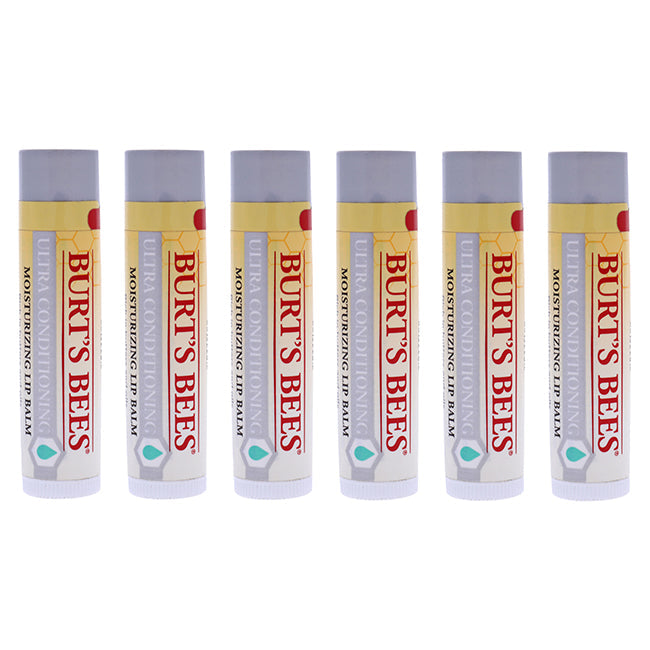 Burts Bees Ultra Conditioning Lip Balm by Burts Bees for Unisex - 0.15 oz Lip Balm - Pack of 6