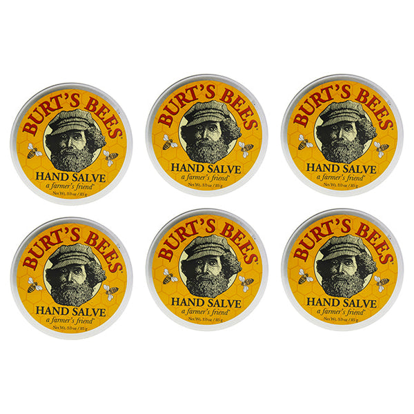 Burts Bees Hand Salve by Burts Bees for Unisex - 3 oz Cream - Pack of 6