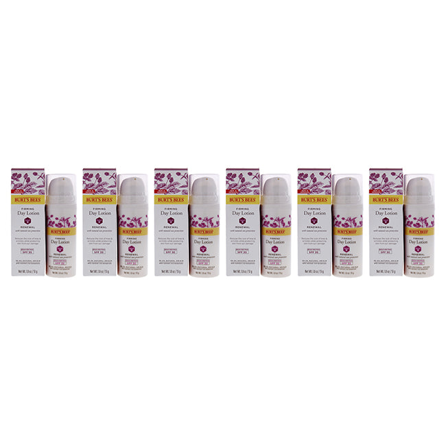 Burts Bees Renewal Firming Day Lotion SPF 30 by Burts Bees for Unisex - 1.8 oz Lotion - Pack of 6