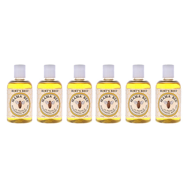 Burts Bees Mama Bee Nourishing Body Oil by Burts Bees for Women - 4 oz Oil - Pack of 6