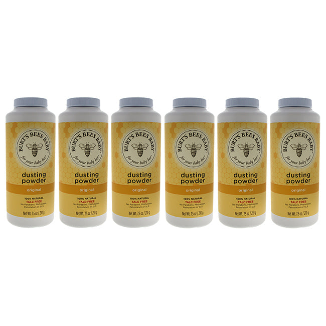 Burts Bees Baby Bee Dusting Powder Original by Burts Bees for Kids - 7.5 oz Powder - Pack of 6