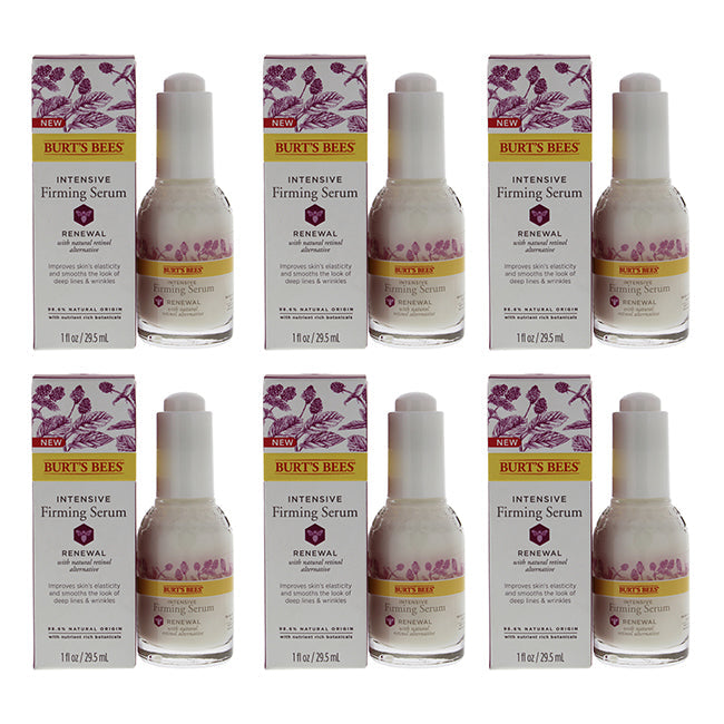 Burts Bees Renewal Intensive Firming Serum by Burts Bees for Women - 1 oz Serum - Pack of 6