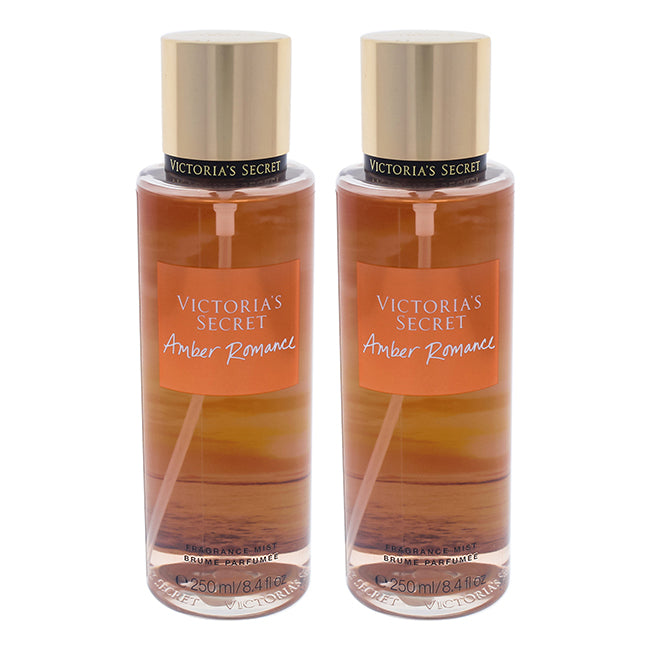 Victoria's Secret Amber Romance by Victorias Secret for Women - 8.4 oz Fragrance Mist - Pack of 2