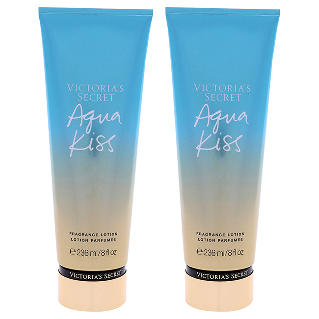 Victoria's Secret Aqua Kiss Fragrance Lotion by Victorias Secret for Women - 8 oz Body Lotion - Pack of 2