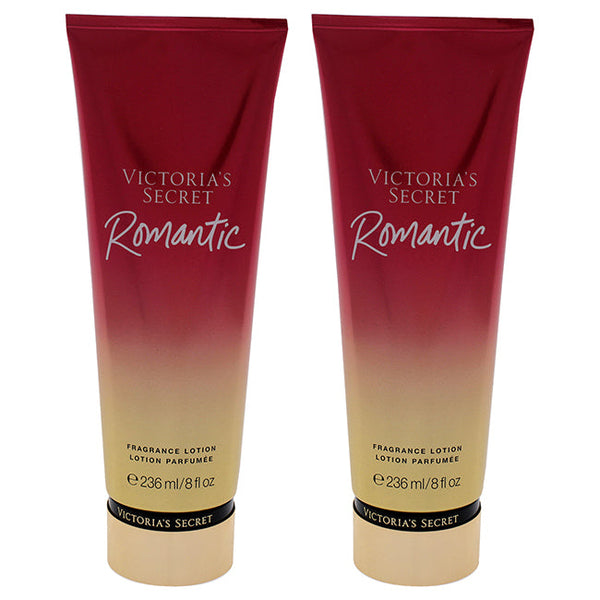 Victoria's Secret Romantic Fragrance Lotion by Victorias Secret for Women - 8 oz Body Lotion - Pack of 2