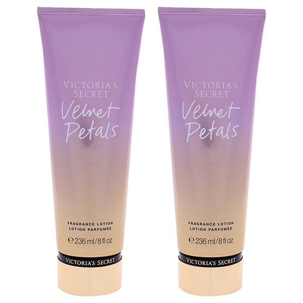 Victoria's Secret Velvet Petals Fragrance Lotion by Victorias Secret for Women - 8 oz Body Lotion - Pack of 2