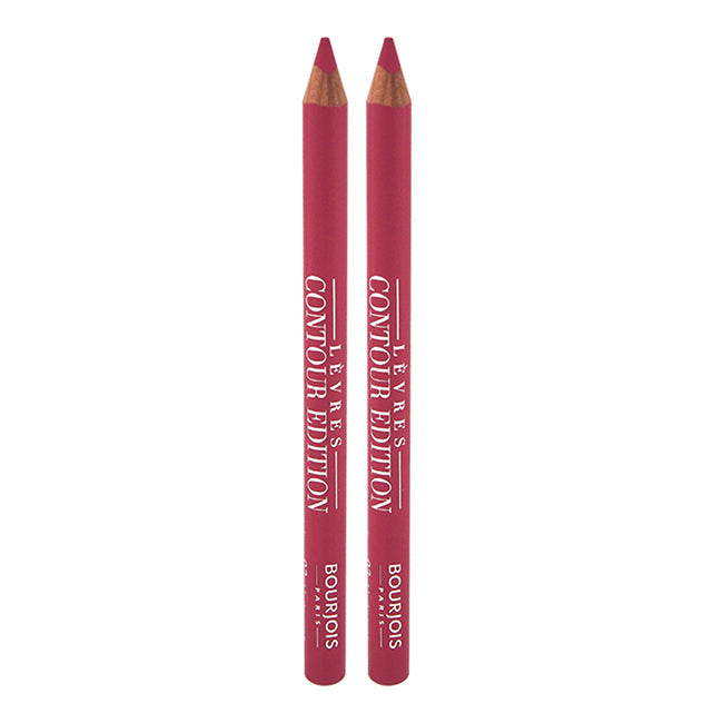 Bourjois Contour Edition Lip Liner - 03 Alerte Rose by Bourjois for Women - 0.04 oz Lip Liner - Pack of 2