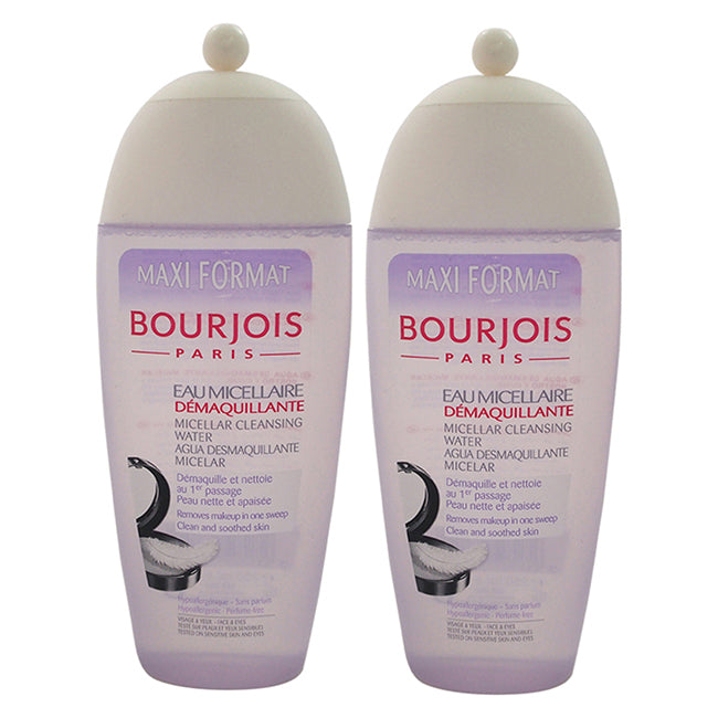 Bourjois Maxi Format Micellar Cleansing Water by Bourjois for Women - 8.4 oz Cleansing Water - Pack of 2