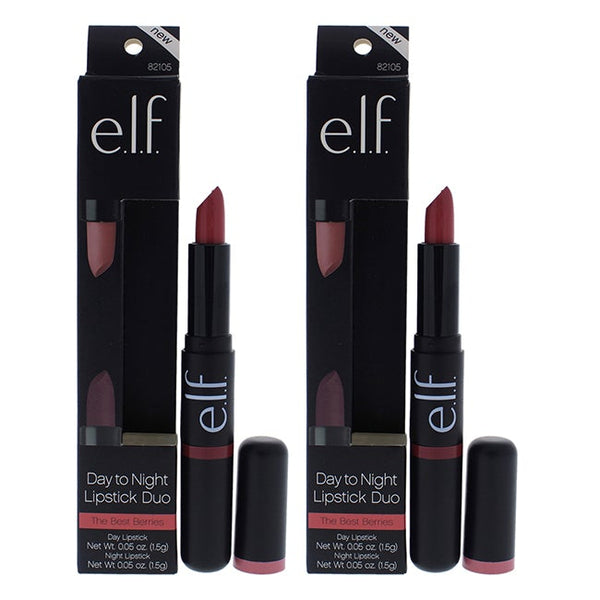 e.l.f. Day to Night Lipstick Duo - The Best Berries by e.l.f. for Women - 2 x 0.1 oz Lipstick - Pack of 2