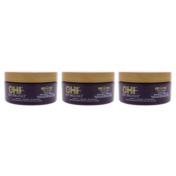 CHI Deep Brilliance Smooth Edge High Shine and Firm Hold by CHI for Unisex - 1.9 oz Cream - Pack of 3