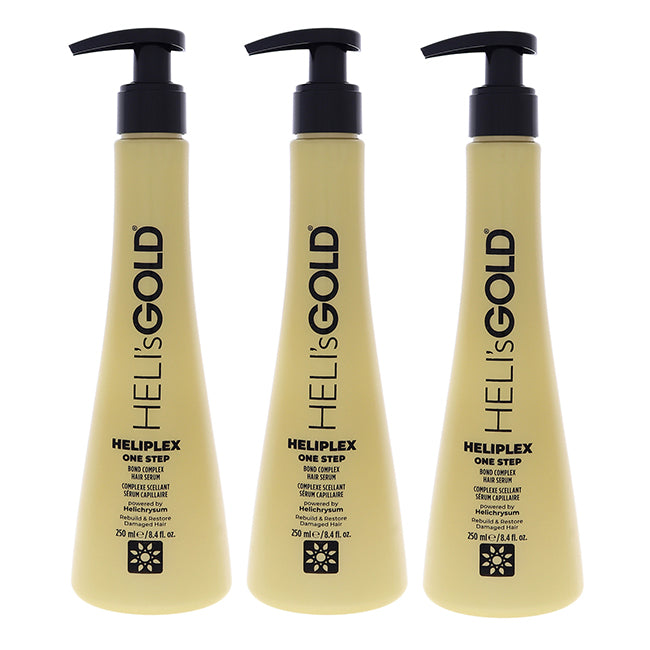 Helis Gold Heliplex One Step Hair Serum by Helis Gold for Unisex - 8.4 oz Serum - Pack of 3