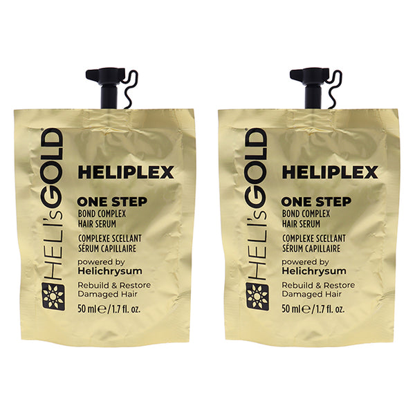 Helis Gold Heliplex One Step Hair Serum by Helis Gold for Unisex - 1.7 oz Serum - Pack of 2