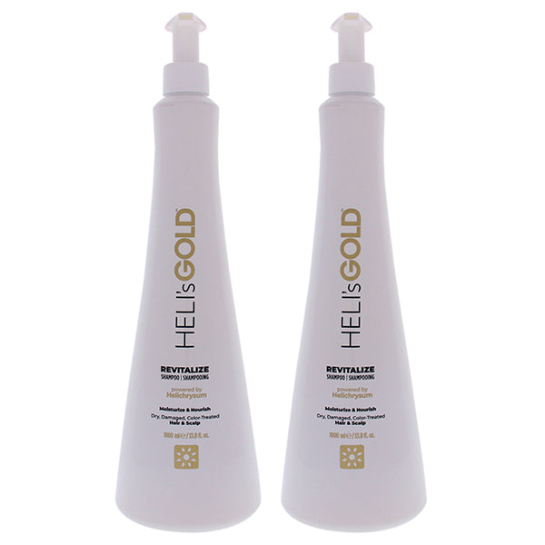 Helis Gold Revitalize Shampoo by Helis Gold for Unisex - 33.8 oz Shampoo - Pack of 2