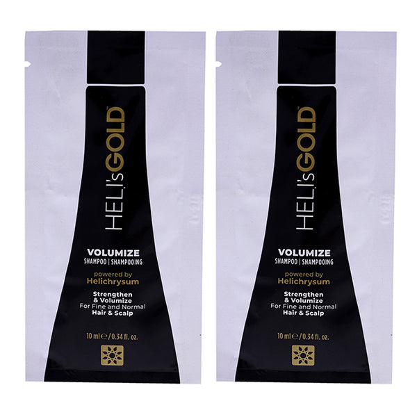 Helis Gold Volumize Shampoo by Helis Gold for Unisex - 0.34 oz Shampoo - Pack of 2