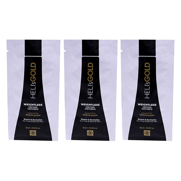 Helis Gold Weightless Conditioner by Helis Gold for Unisex - 0.34 oz Conditioner - Pack of 3