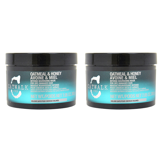 TIGI Catwalk Oatmeal Honey Intense Nourishing Mask by TIGI for Unisex - 7.05 oz Mask - Pack of 2