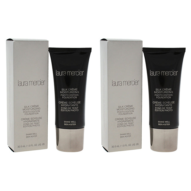 Laura Mercier Silk Creme Moisturizing Photo Edition - Bamboo Beige by Laura Mercier for Women - 1 oz Foundation - Pack of 2