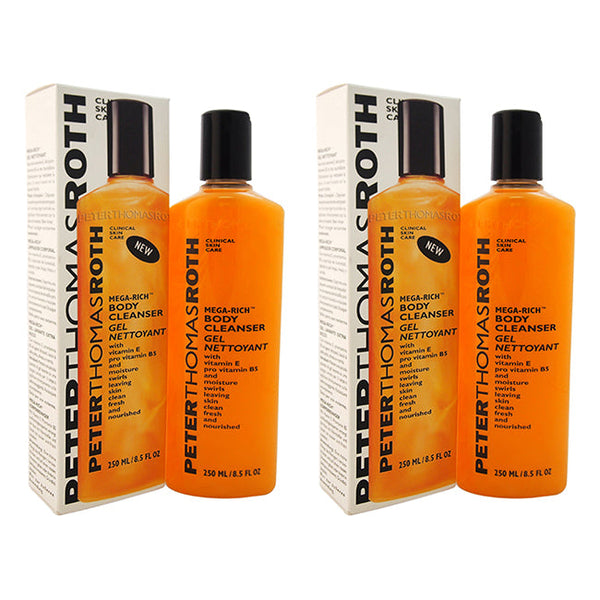 Peter Thomas Roth Mega-Rich Body Cleanser by Peter Thomas Roth for Unisex - 8.5 oz Cleanser - Pack of 2