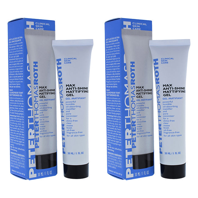 Peter Thomas Roth Max Anti-Shine Mattifying Gel by Peter Thomas Roth for Unisex - 1 oz Gel - Pack of 2