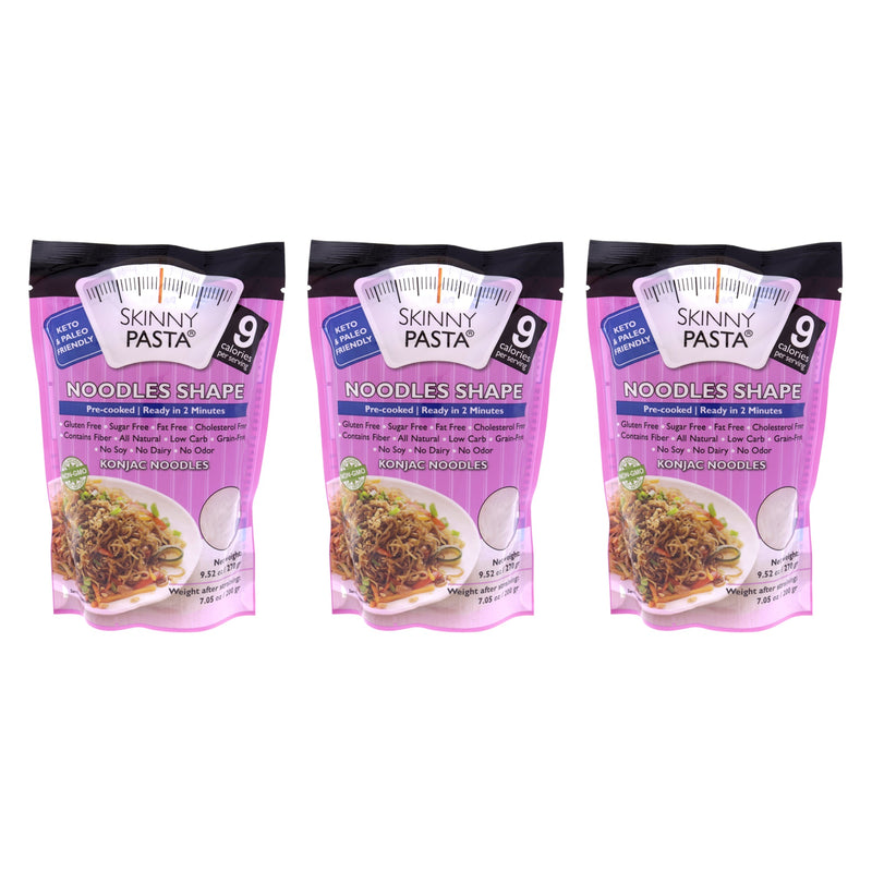 Skinny Pasta Noodles Shape by Skinny Pasta - 9.52 oz Noodles - Pack of 3