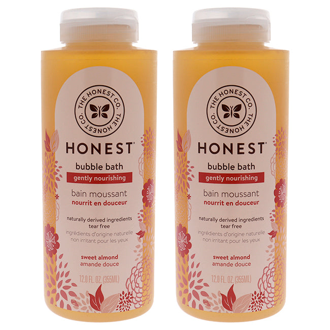 Honest Bubble Bath Gently Nourishing - Sweet Almond by Honest for Kids - 12 oz Bubble Bath - Pack of 2