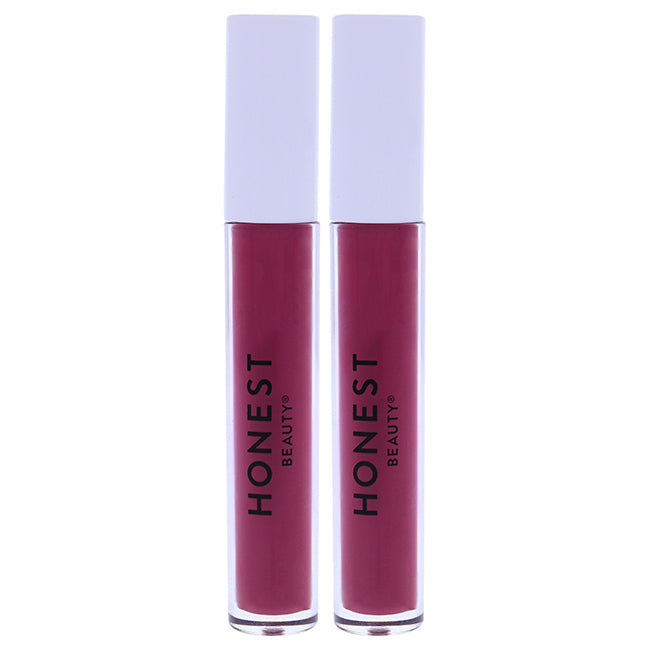 Honest Liquid Lipstick - Fearless by Honest for Women - 0.12 oz Lipstick - Pack of 2
