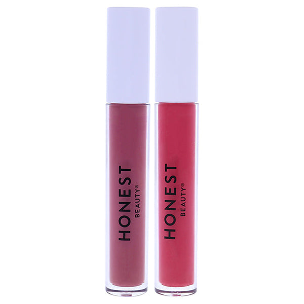 Honest Liquid Lipstick Kit by Honest for Women - 2 Pc Kit 0.12oz Lipstick - Forever, 0.12oz Lipstick - Goddess