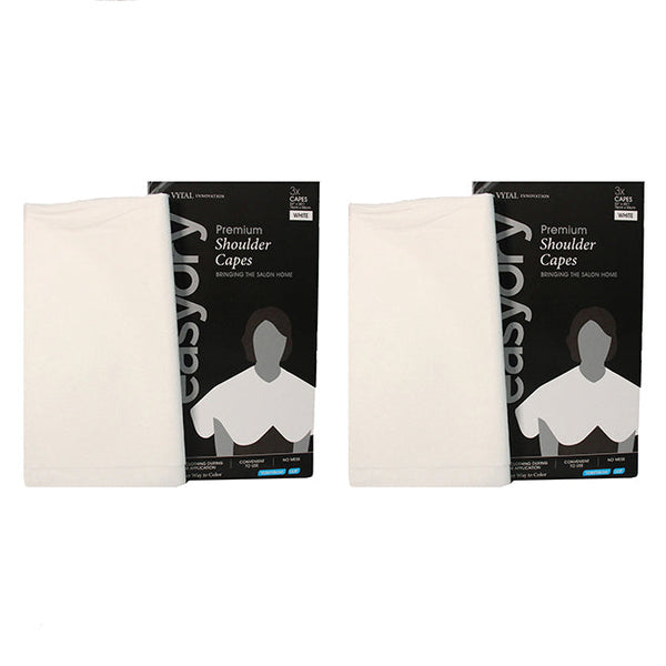 Easydry Technical Cape - White by Easydry for Unisex - 1 Pc Cape - Pack of 2