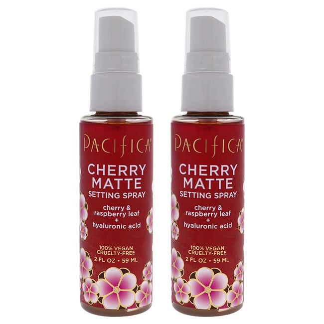 Pacifica Cherry Matte Setting Spray by Pacifica for Women - 2 oz Setting Spray - Pack of 2