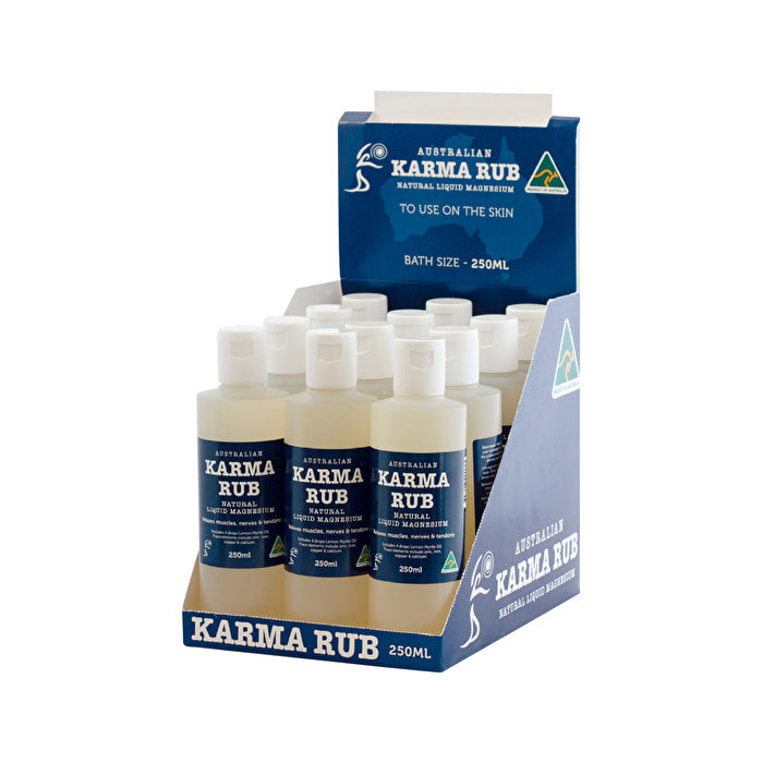 Karma Rub Liquid Magnesium 250ml x 12 Display