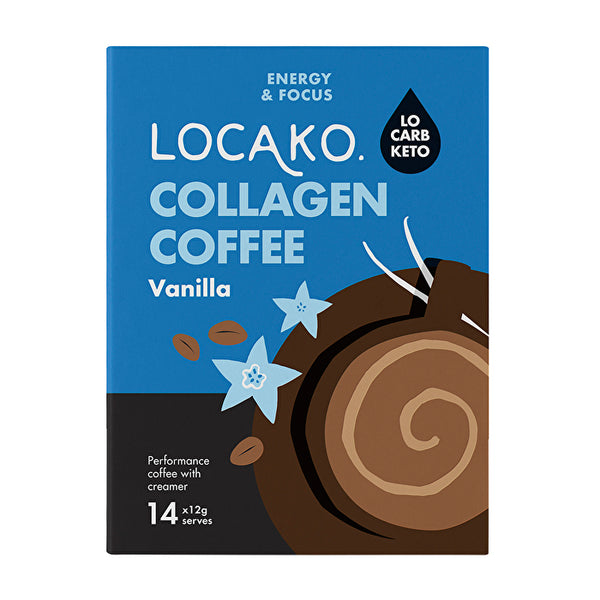 Locako Collagen Coffee Sachet Vanilla 12g x 14 Pack