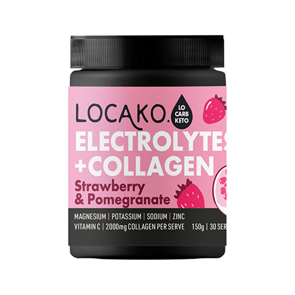 Locako Electrolytes + Collagen Strawberry & Pomegranate 150g